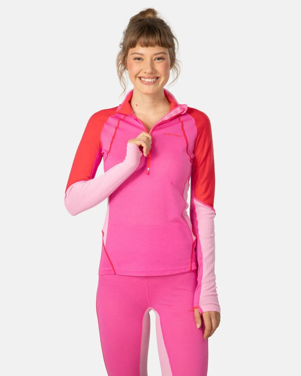 Kari Traa Women's Alma Half Zip Spink Bright Pink Outlet