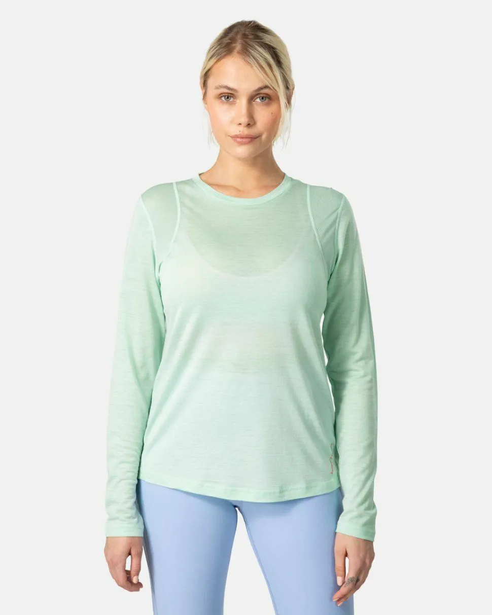 Kari Traa Women's Embla Wool Long Sleeve Light Green