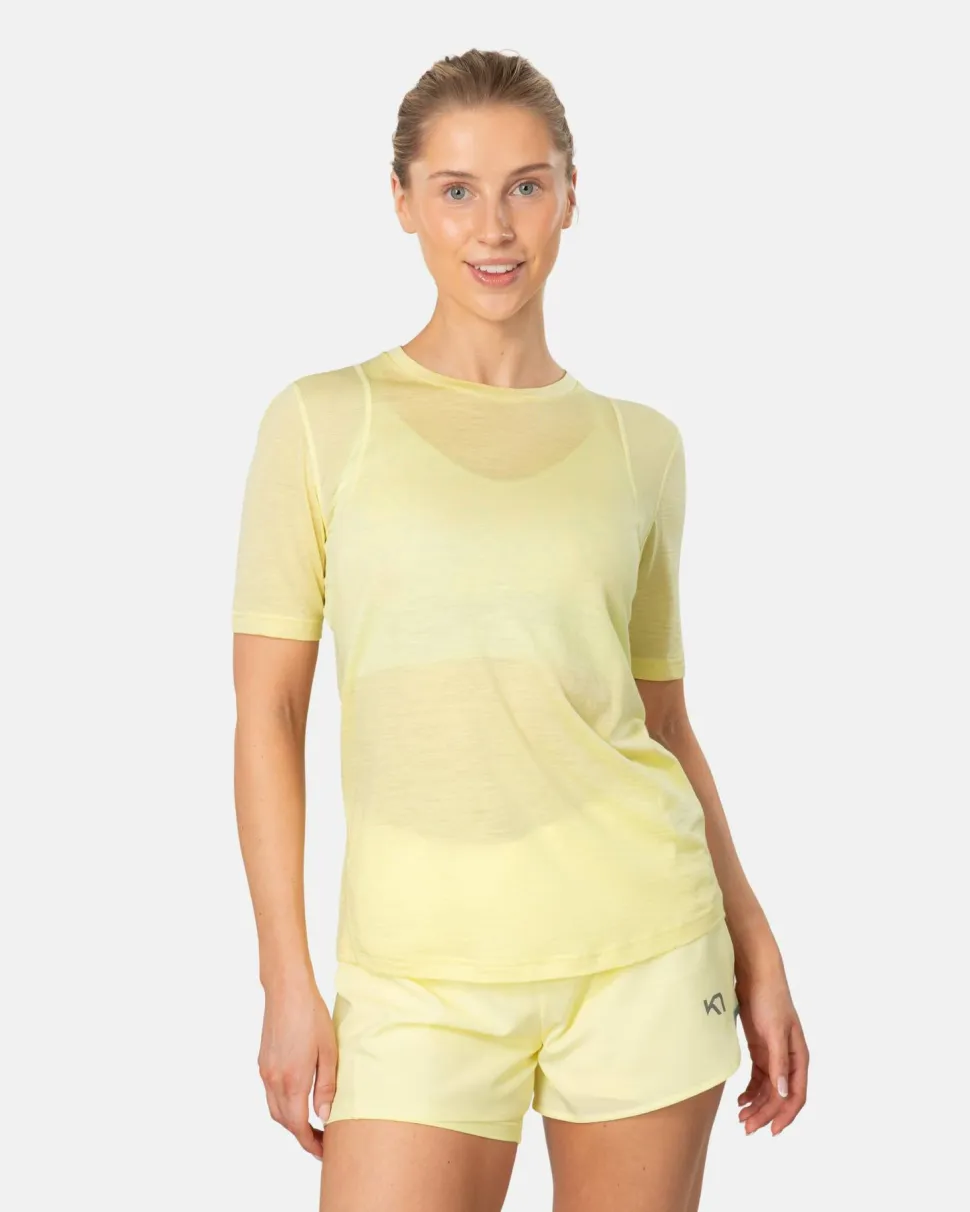 Kari Traa Women's Embla Wool Tee Mellow Yellow