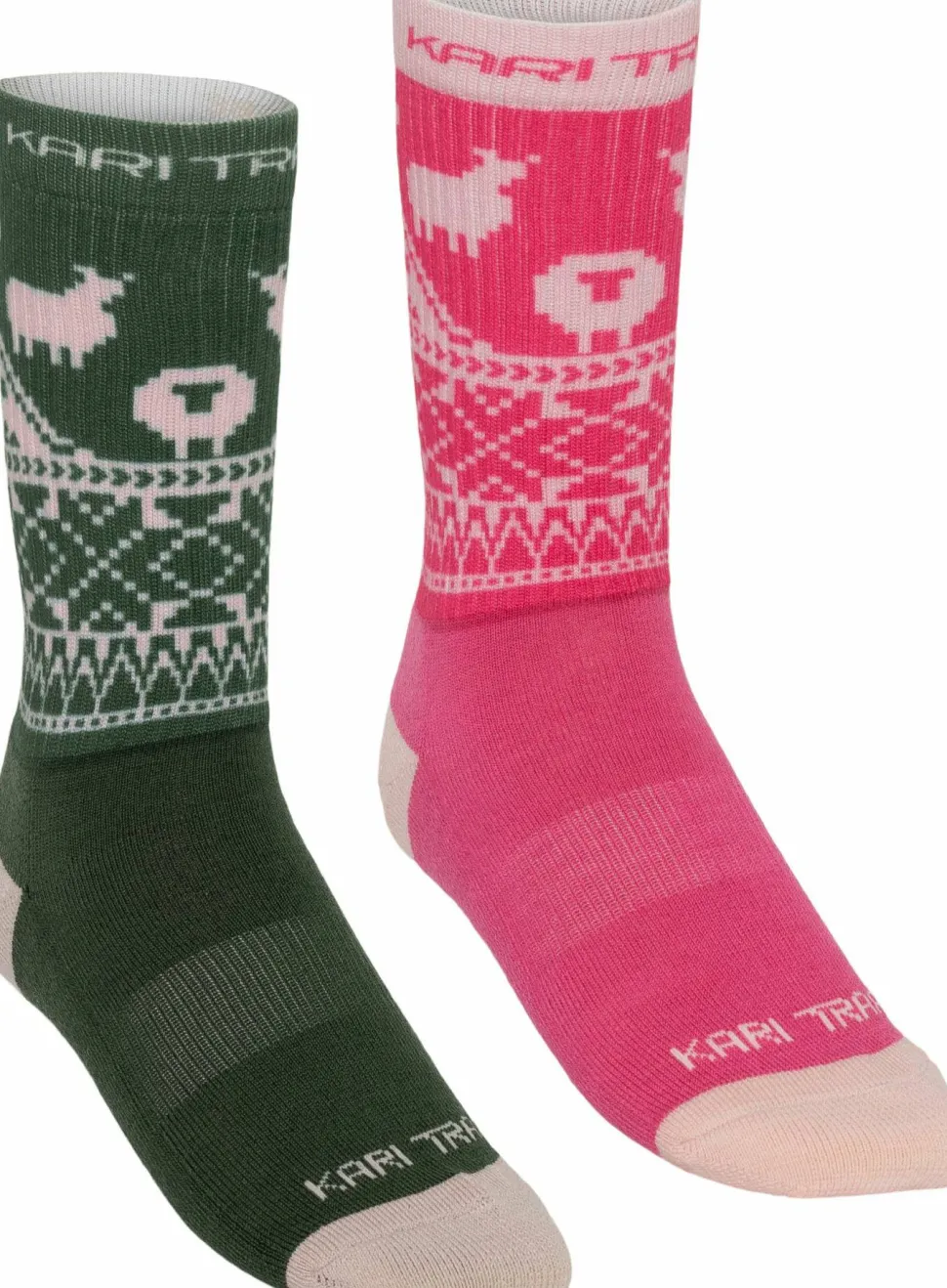 Kari Traa Women's Puffin Sock 2-pack Pink