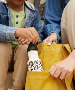 Klean Kanteen Kids' Classic Narrow 355ml (W/Flip Seal Sport) Leopard Print