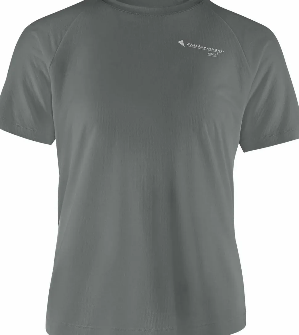 Klättermusen Men's Groa Shortsleeve Tee Teal Grey