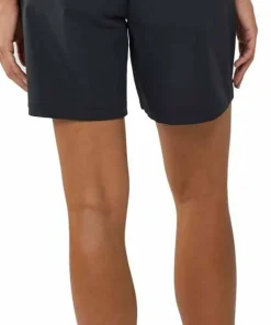 Knowledge Cotton Apparel Women's Stretch Ribstop Elastic Waist Shorts Black Jet Discount