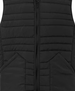 Knowledge Cotton Apparel Men's Go Anywear™ Quilted Padded Zip Vest Black Jet