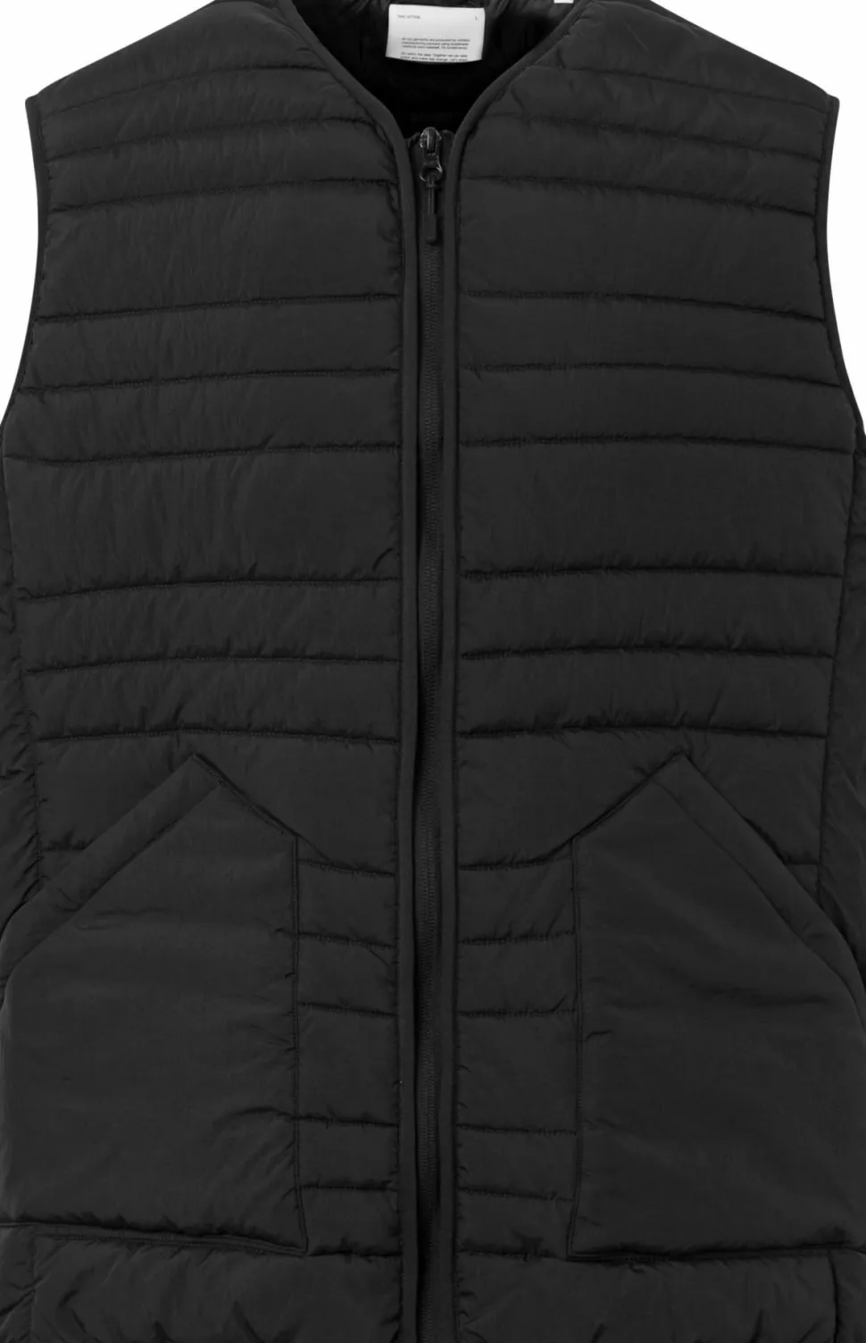 Knowledge Cotton Apparel Men's Go Anywear™ Quilted Padded Zip Vest Black Jet