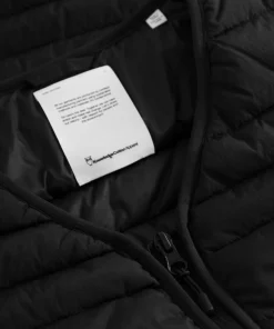 Knowledge Cotton Apparel Men's Go Anywear™ Quilted Padded Zip Vest Black Jet