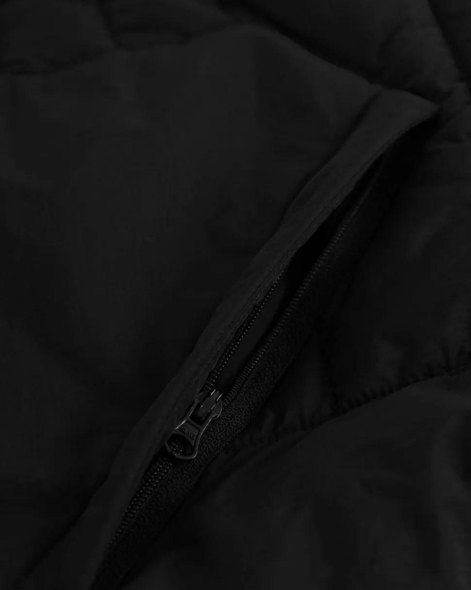 Knowledge Cotton Apparel Men's Go Anywear™ Quilted Padded Zip Vest Black Jet