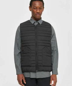 Knowledge Cotton Apparel Men's Go Anywear™ Quilted Padded Zip Vest Black Jet