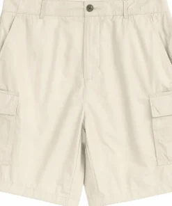 Knowledge Cotton Apparel Men's Fig Loose Cargo Poplin Shorts Light Feather Gray Best
