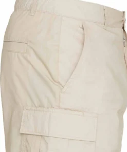 Knowledge Cotton Apparel Men's Fig Loose Cargo Poplin Shorts Light Feather Gray Best
