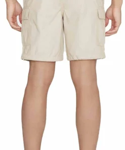 Knowledge Cotton Apparel Men's Fig Loose Cargo Poplin Shorts Light Feather Gray Best