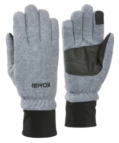 Kombi Men's Windguardian Fleece Gloves Heather Grey