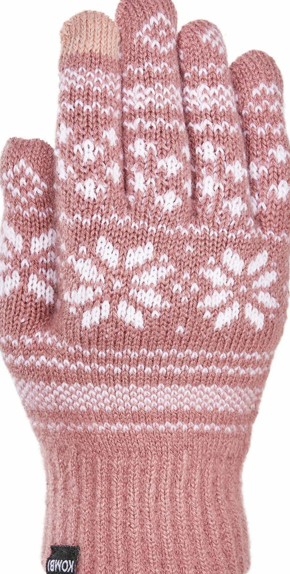 Kombi Unisex Nordic Jacquard Gloves Nostalgia Rose