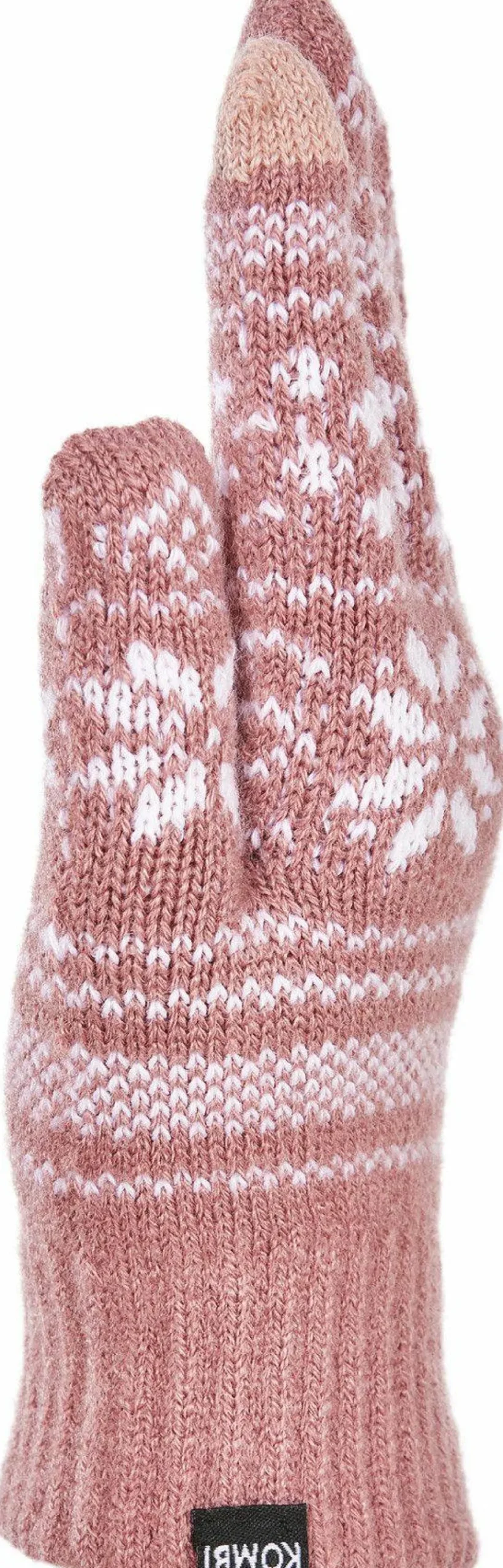 Kombi Unisex Nordic Jacquard Gloves Nostalgia Rose