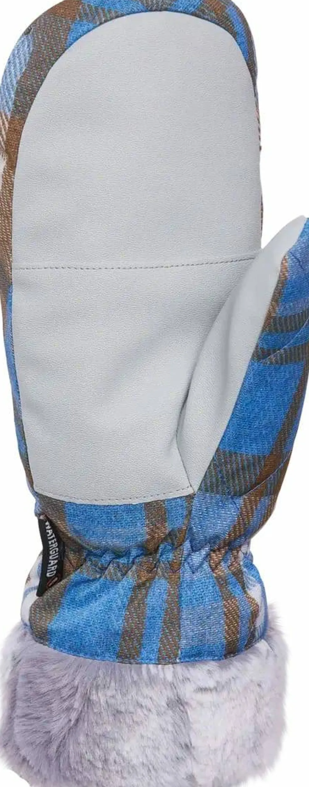Kombi Women's Canadienne Mittens Silky Blue Tartan Online