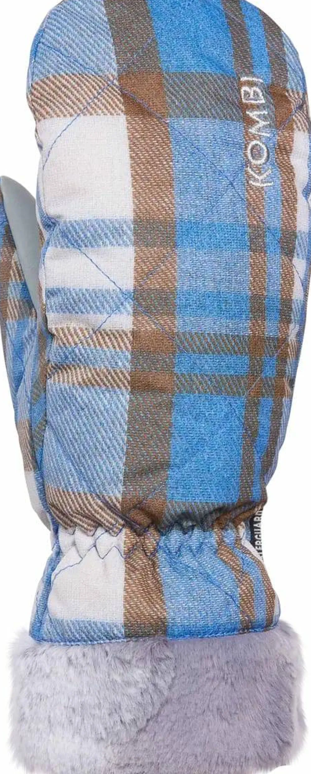 Kombi Women's Canadienne Mittens Silky Blue Tartan Online