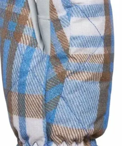 Kombi Women's Canadienne Mittens Silky Blue Tartan Online