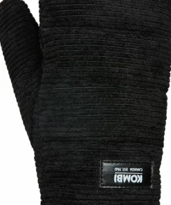 Kombi Women's Corduroy Mittens Black