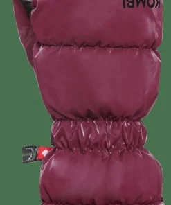 Kombi Women's Snazzy Ethical Goose Down Mittens Rosewood Red