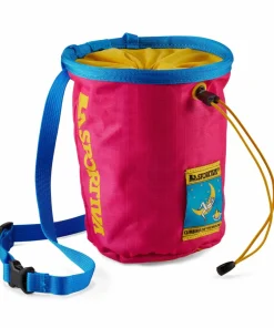 La Sportiva Climbing On The Moon Chalk Bag Fucsia/Giallo