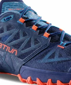 La Sportiva Men's Bushido III Deep Sea/Cherry Tomato