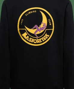 La Sportiva Men's Climbing On The Moon Sweatshirt Nero/Giallo