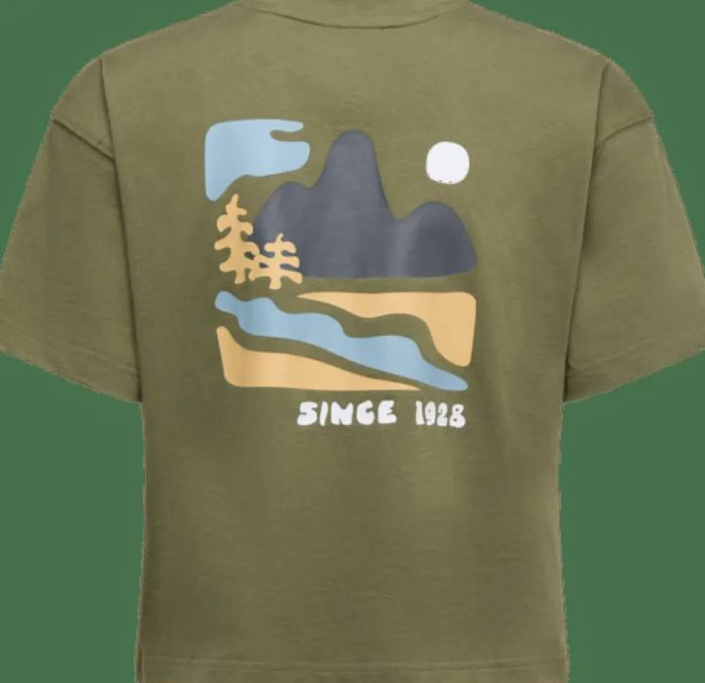 La Sportiva Women's Redgarden Crop T-Shirt Cypress/Chalk Outlet