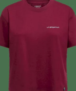 La Sportiva Women's Trilogy Crop T-Shirt Redwood/Limestone