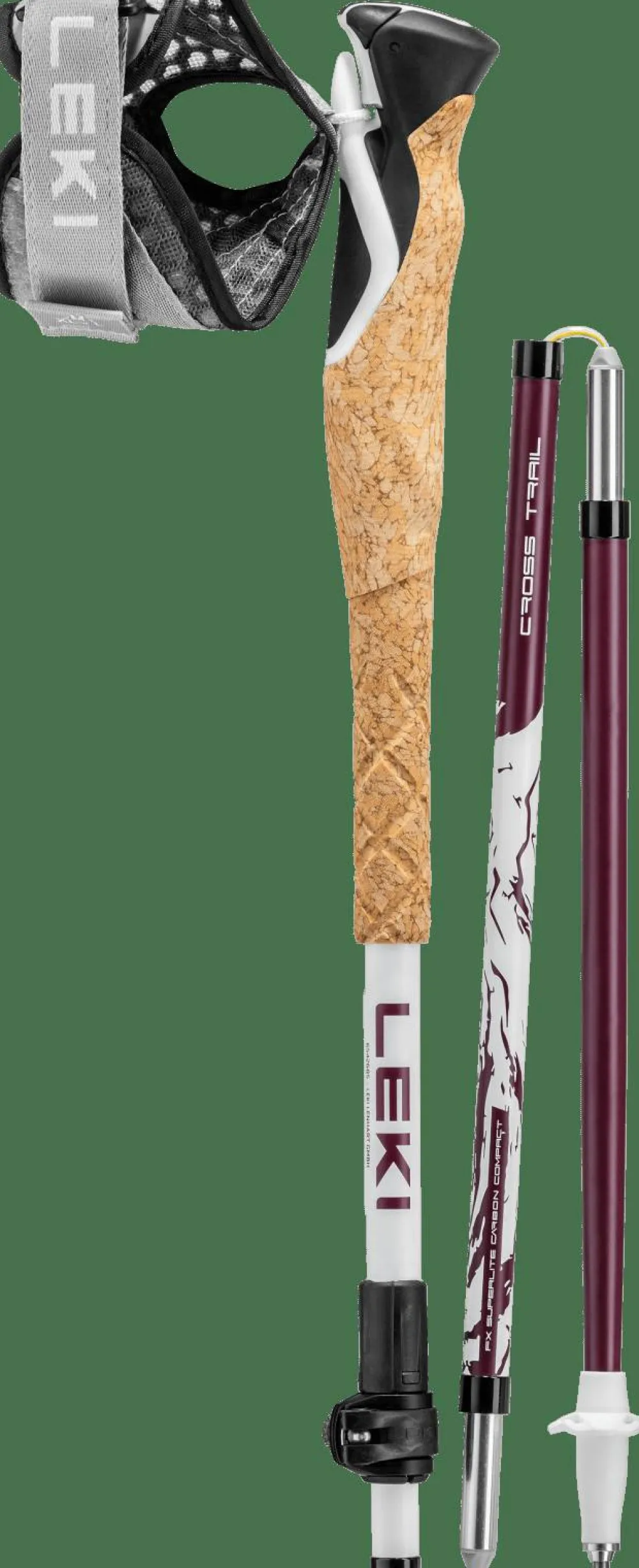 Leki Cross Trail Fx Superlite White-ferra-black Best