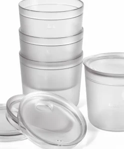 Light My Fire Tumbler with snap lid short 4-pack Transparent