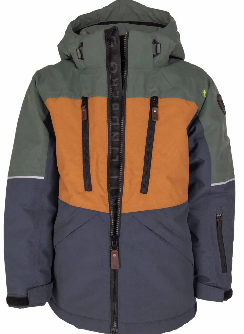 Lindberg Kids' Alpine Winter Jacket Green/Blue