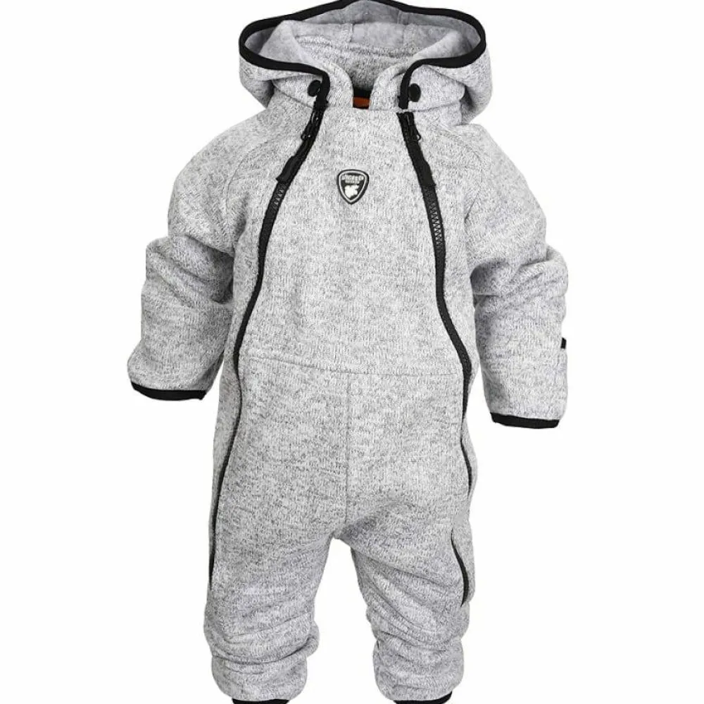 Best Kids' Bormio Babyoverall Greymelange Barn Overaller Barn