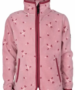 Lindberg Kids' Luleå Fleece Jacket Rose Hot