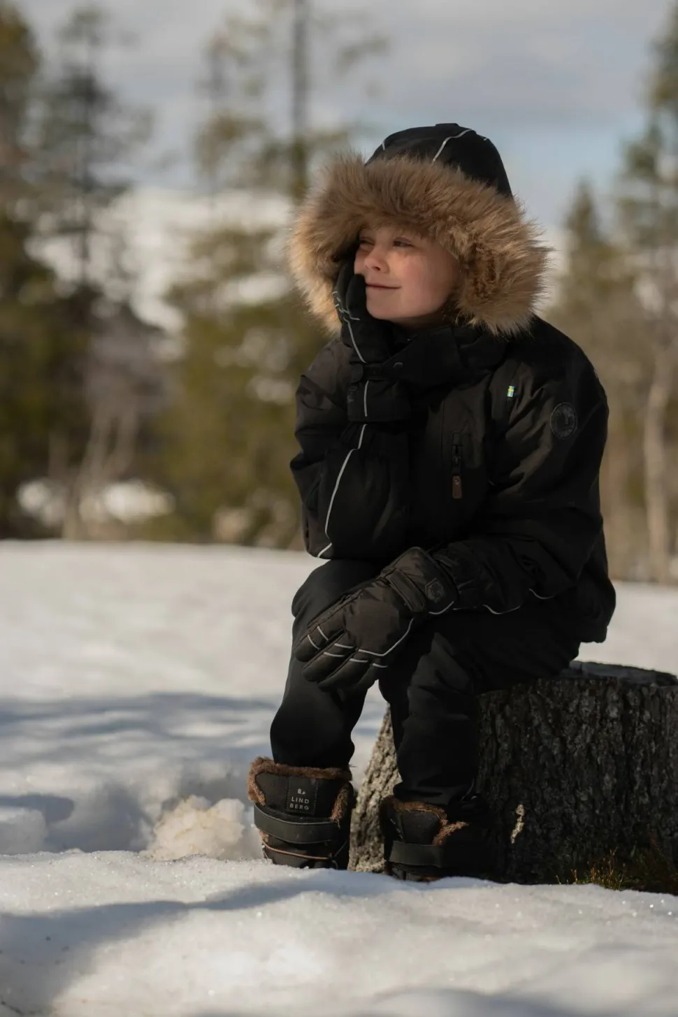 Lindberg Kids' Nordic Winter Jacket Black