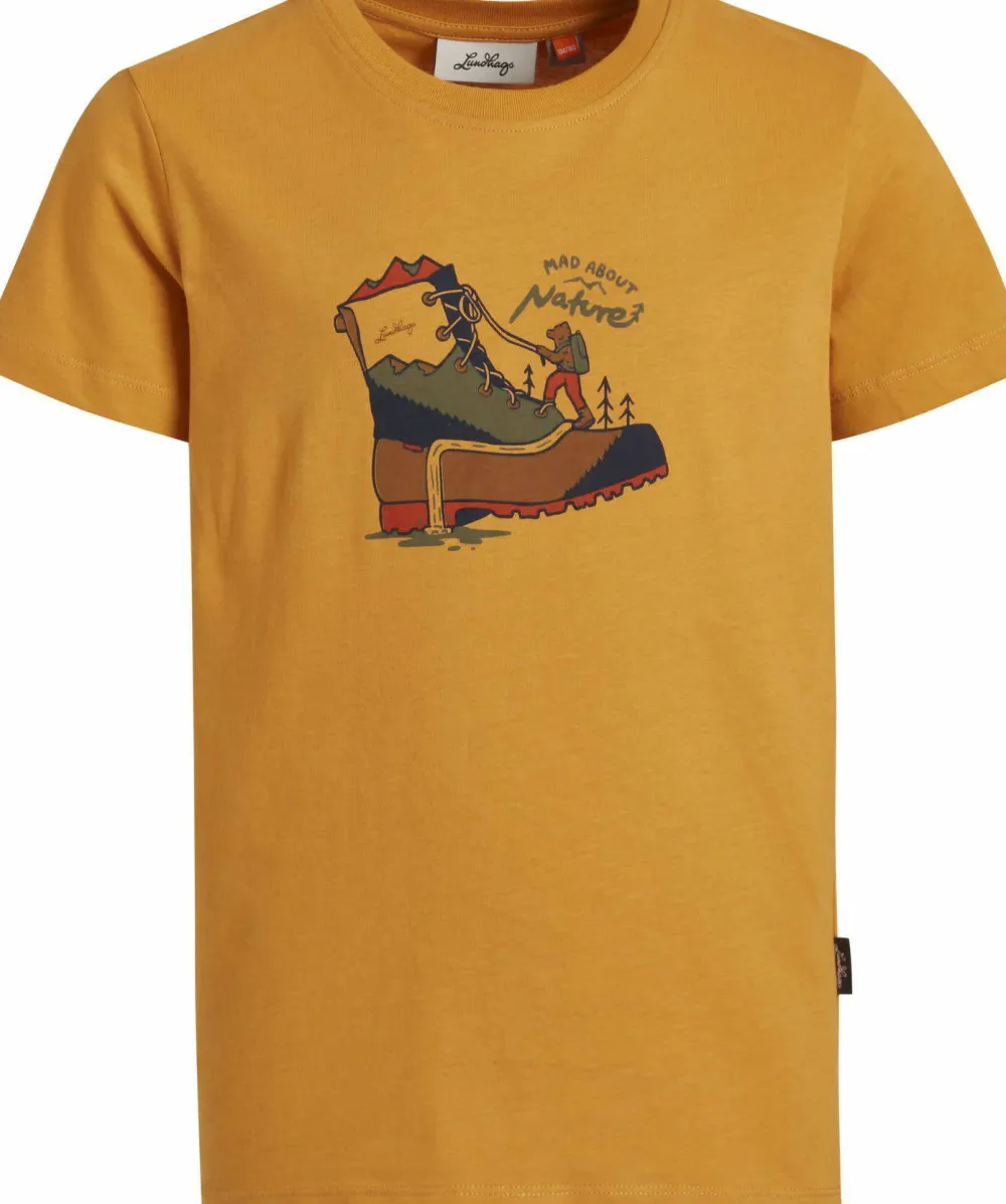 Lundhags Juniors' Fulu Climbing T-Shirt Gold Online