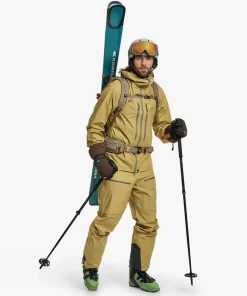 Lundhags Men's Abisku Waterproof Jacket Hay Hot