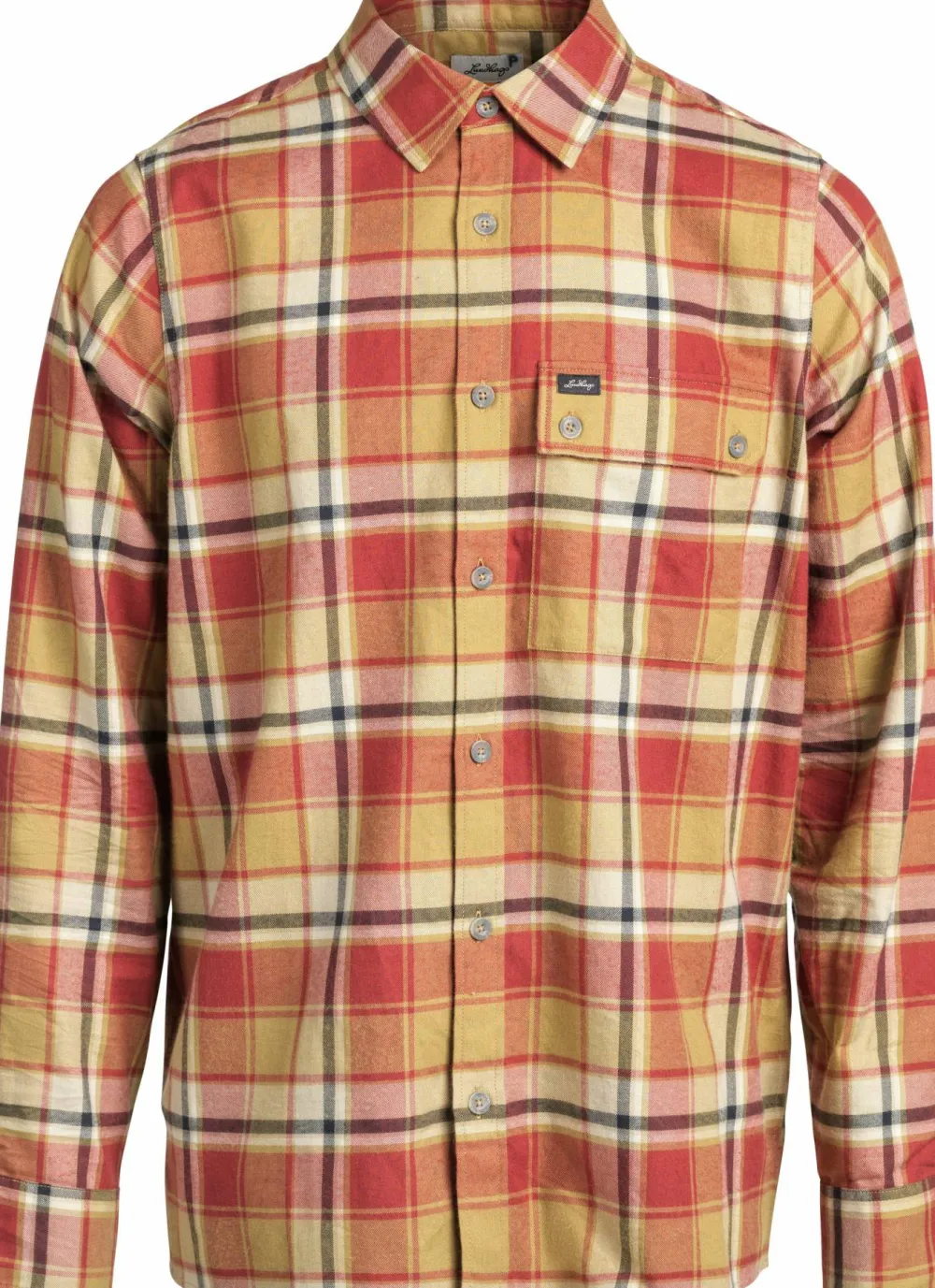 Lundhags Men's Järpen Plaid Flannel Shirt Rosewood Online