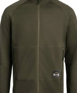 Lundhags Men's Tived Merino Full Zip Forest Green Clearance