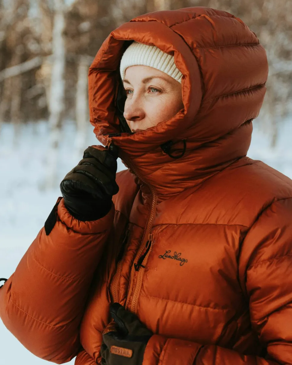 Lundhags Women's Abisku Adventure Down Parka Almond