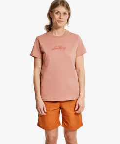 Lundhags Women's Järpen Logo T-shirt Stone Pink