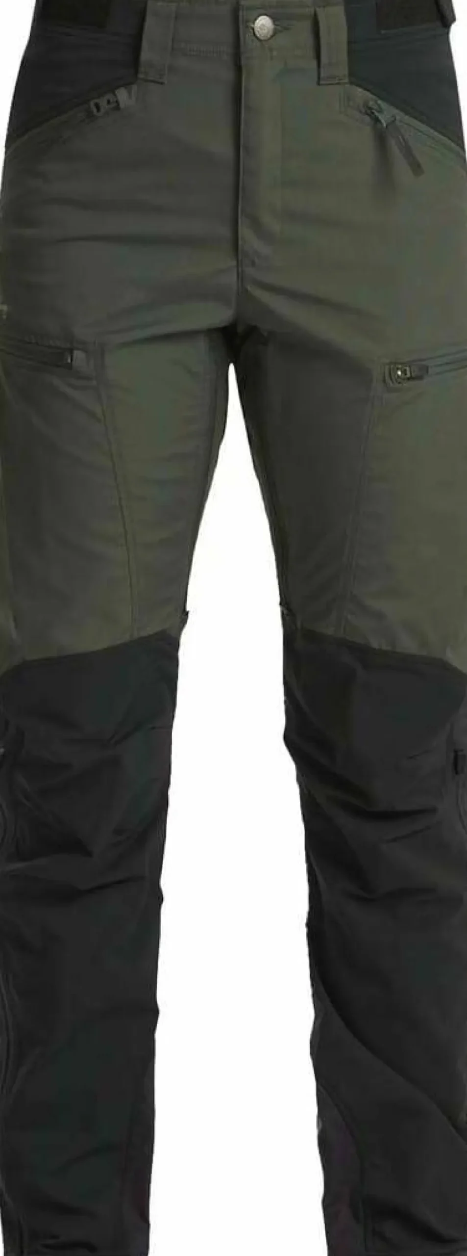 Lundhags Women's Makke High Waist Curved Pants Short Forest Green/black