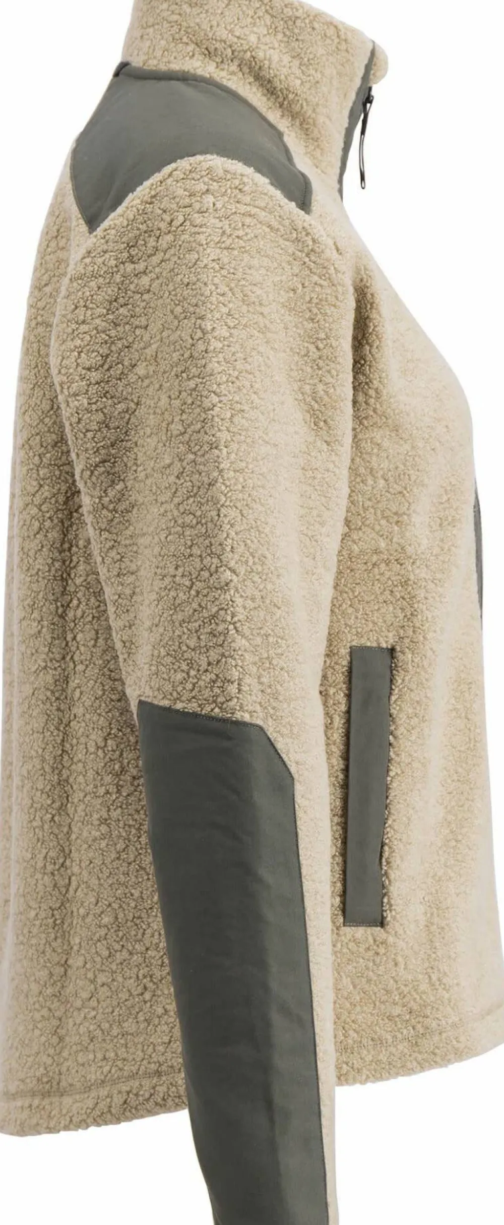 Lundhags Women's Saruk Wool Pile Mid Full Zip Sand Clearance