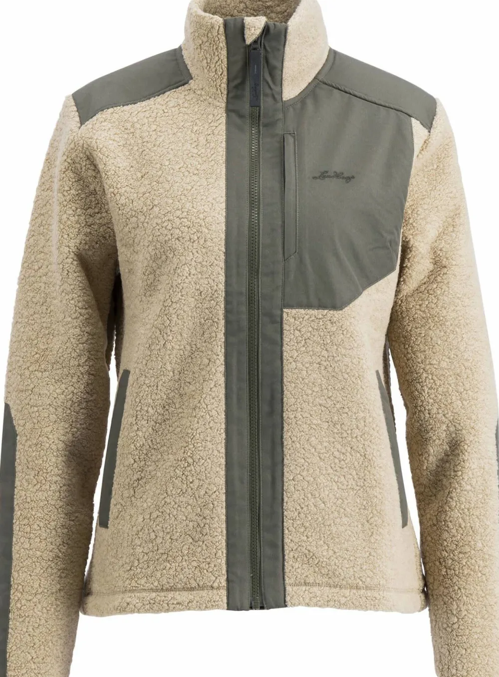 Lundhags Women's Saruk Wool Pile Mid Full Zip Sand Clearance