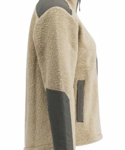 Lundhags Women's Saruk Wool Pile Mid Full Zip Sand Clearance