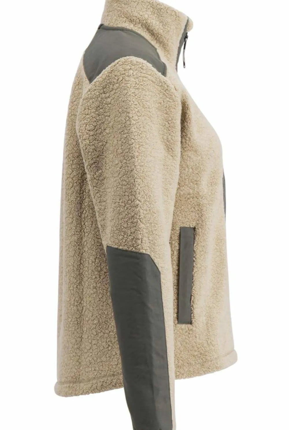 Lundhags Women's Saruk Wool Pile Mid Full Zip Sand Clearance