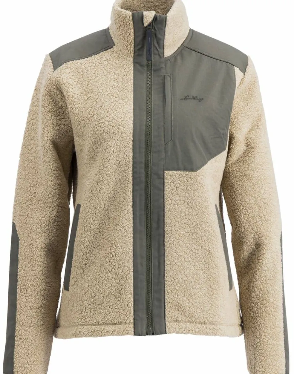 Lundhags Women's Saruk Wool Pile Mid Full Zip Sand Clearance