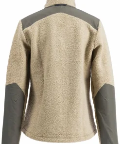 Lundhags Women's Saruk Wool Pile Mid Full Zip Sand Clearance