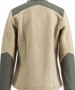 Lundhags Women's Saruk Wool Pile Mid Full Zip Sand Clearance