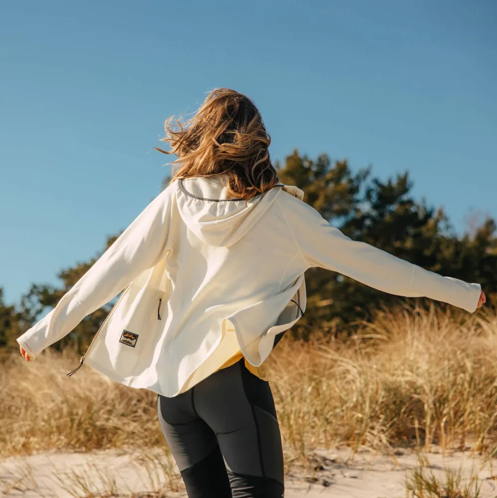 Lundhags Women's Tived Merino Hoodie Chalk White