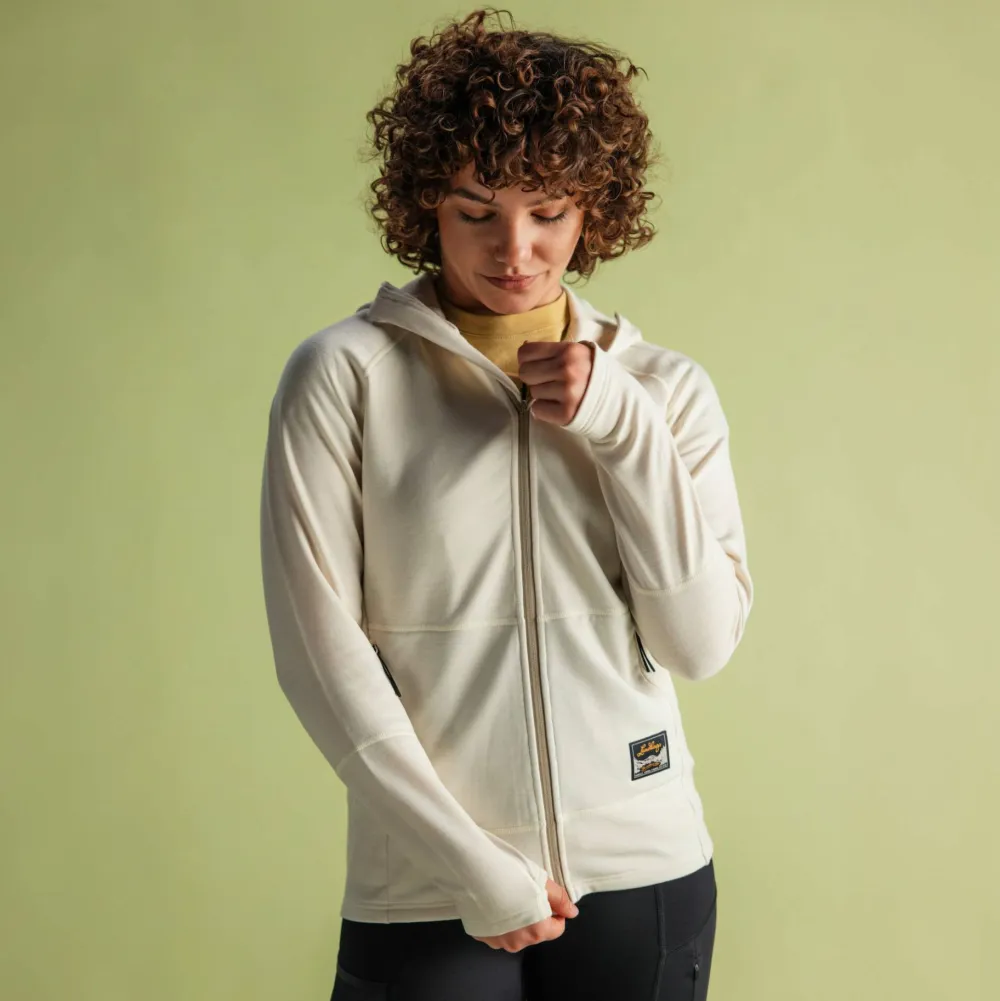 Lundhags Women's Tived Merino Hoodie Chalk White